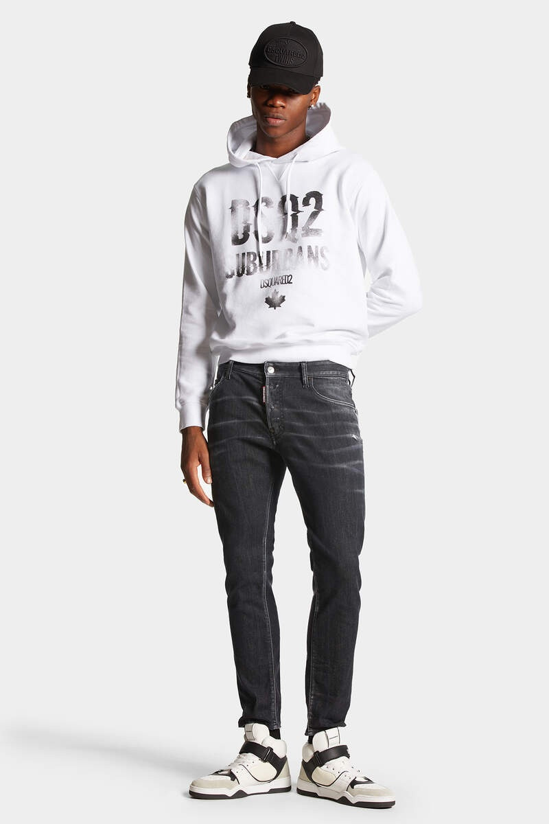 BLACK CLEAN WASH SKATER JEANS 3