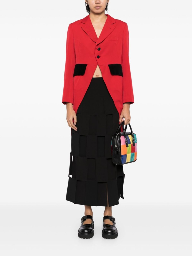 Comme des Garçons Comme des Garçons high-low single-breasted blazer outlook