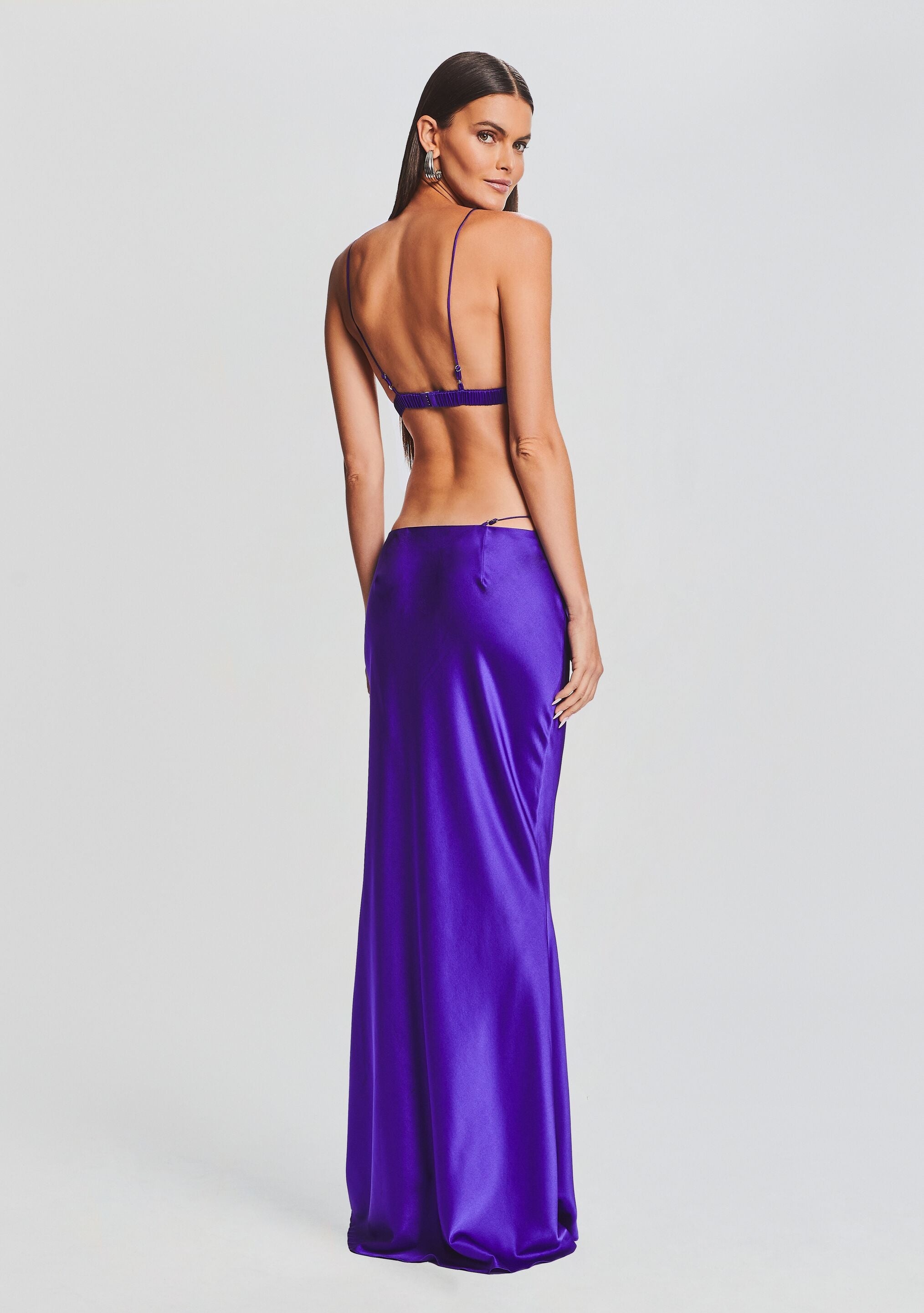 SILVANA SILK MAXI SKIRT - 4