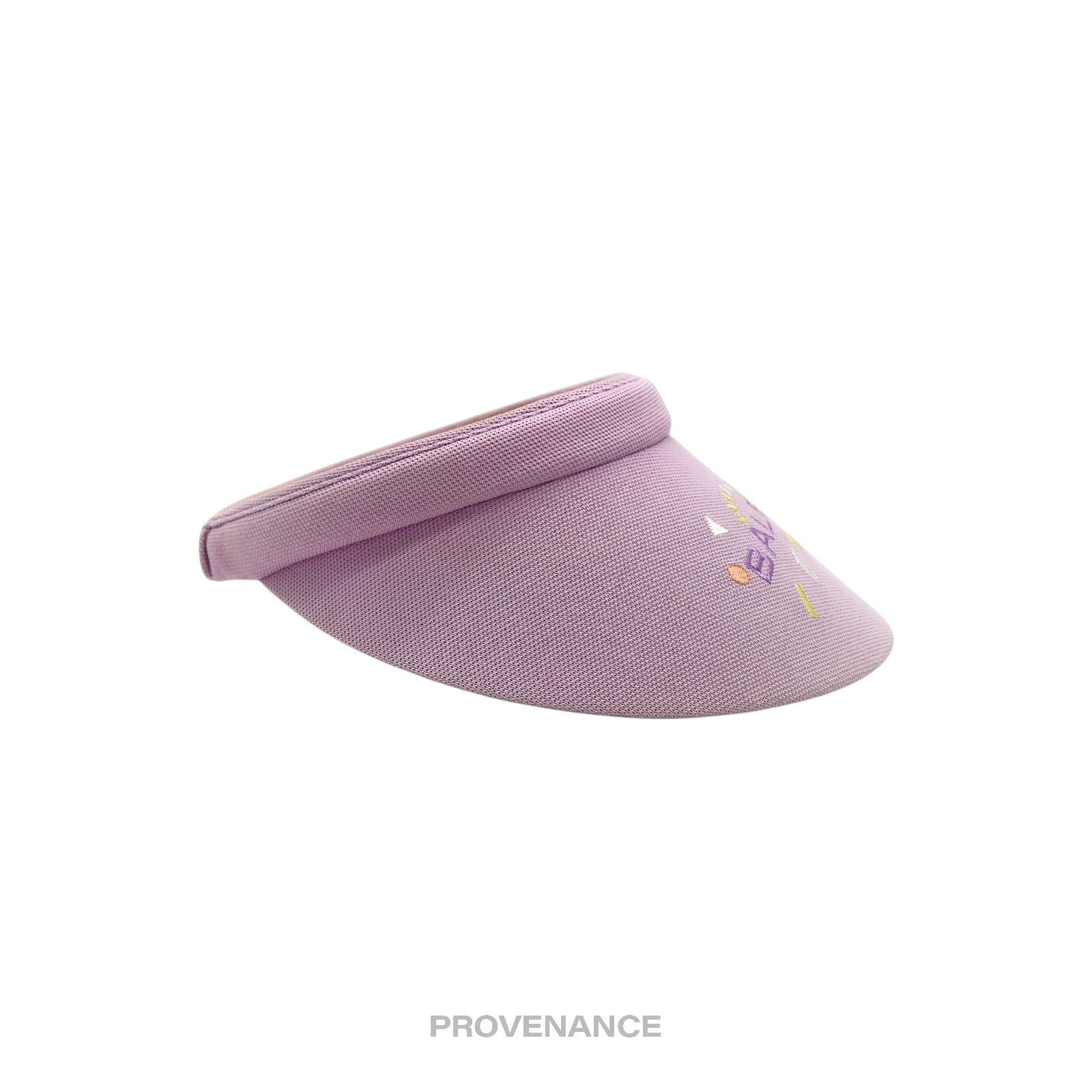 Balenciaga Logo Embroidered Visor - Lavender Geometric - 5