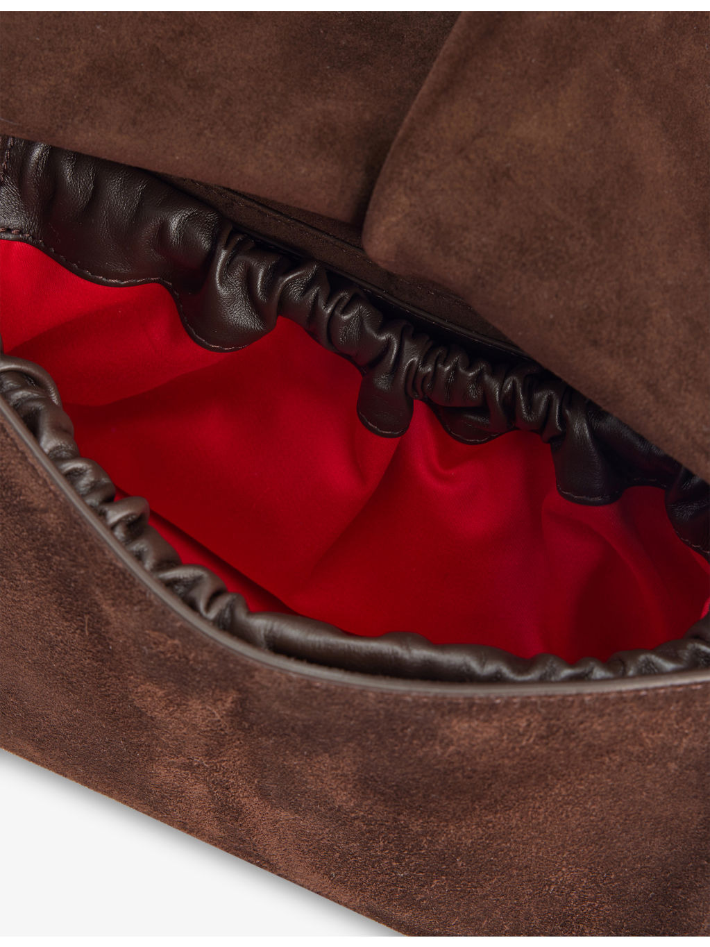 Baggy Small Suede Shoulder Bag - 6