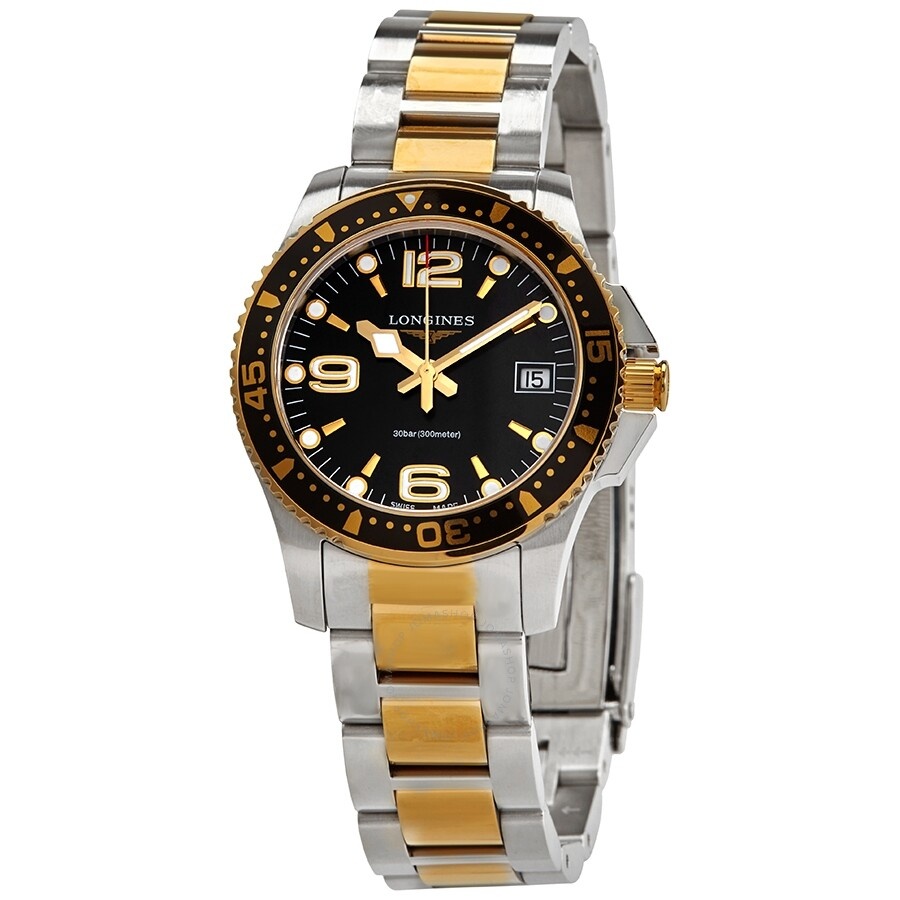 Longines HydroConquest Quartz Black Dial Ladies Watch L3.340.3.56.7 - 1