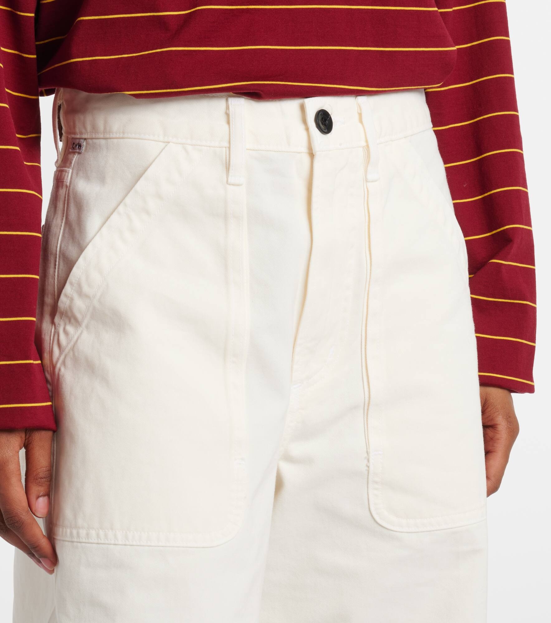 Ayla high-rise cotton cargo pants - 4