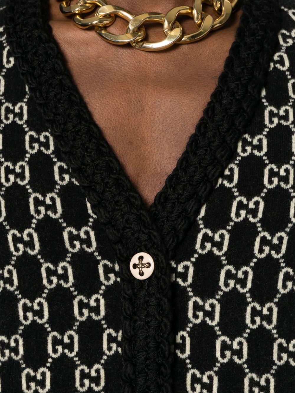 GG-jacquard cardi-coat - 5