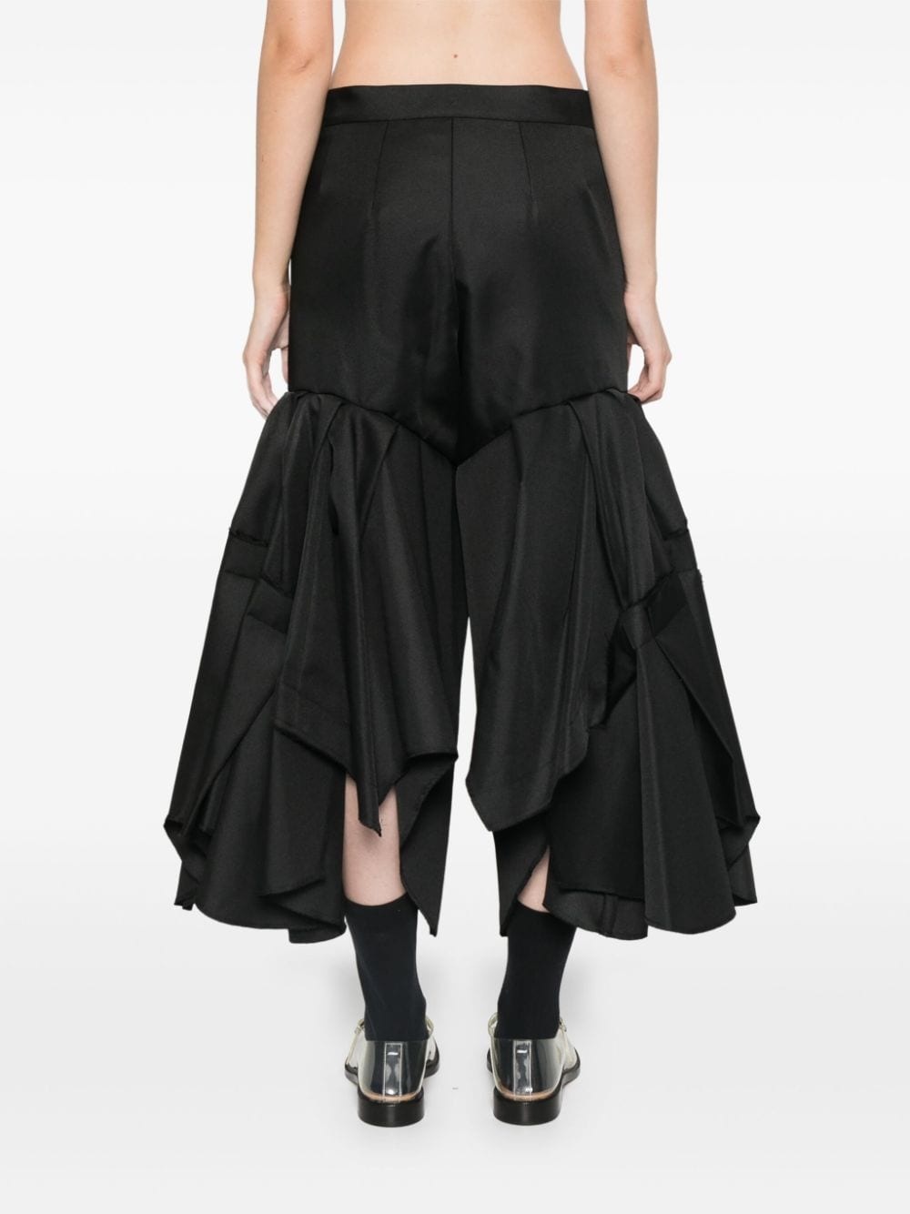 pleated flared trousers - 4