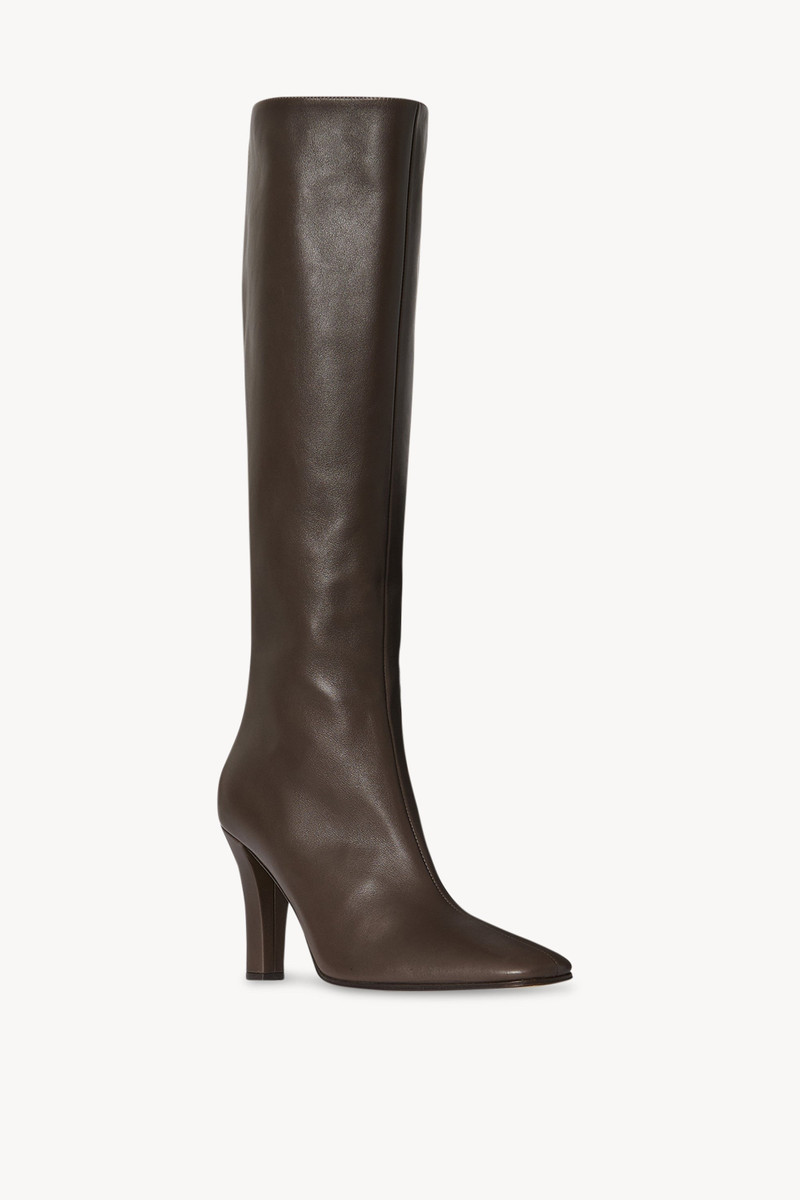The Row Mona Knee Boot in Leather outlook