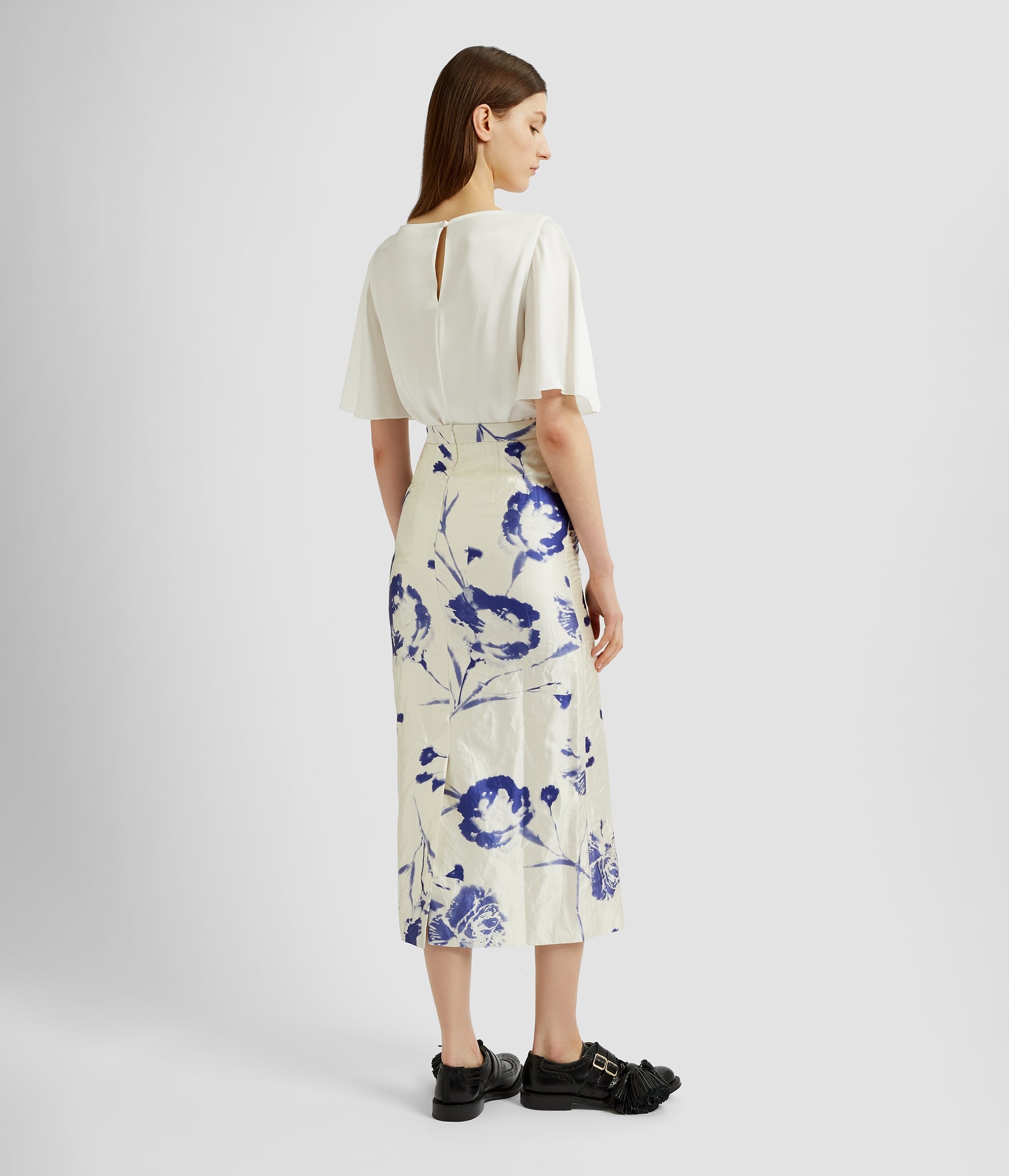 DRAPED SHORT SLEEVE TOP - 2