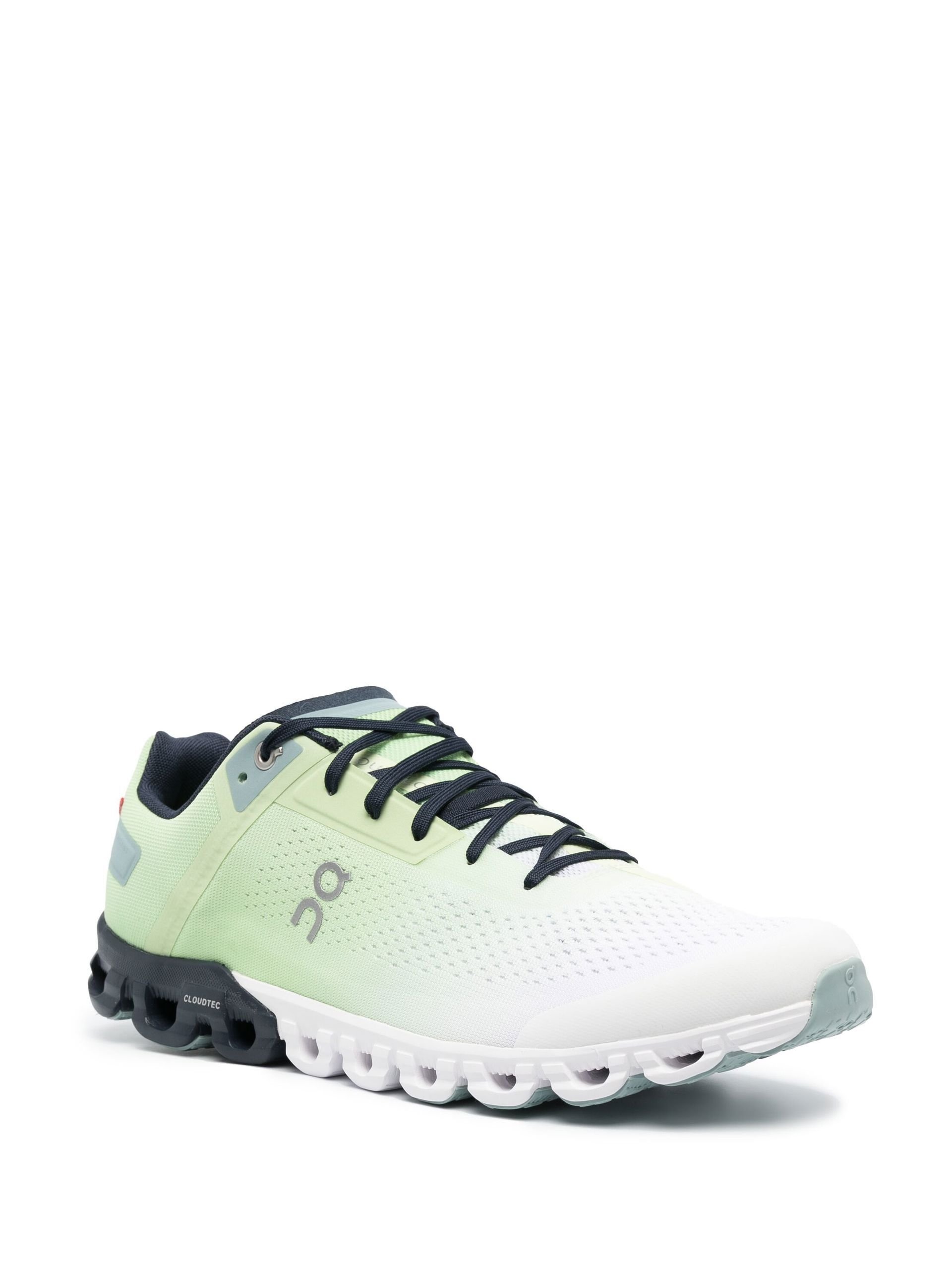 Green and white Cloudflow sneakers - 2