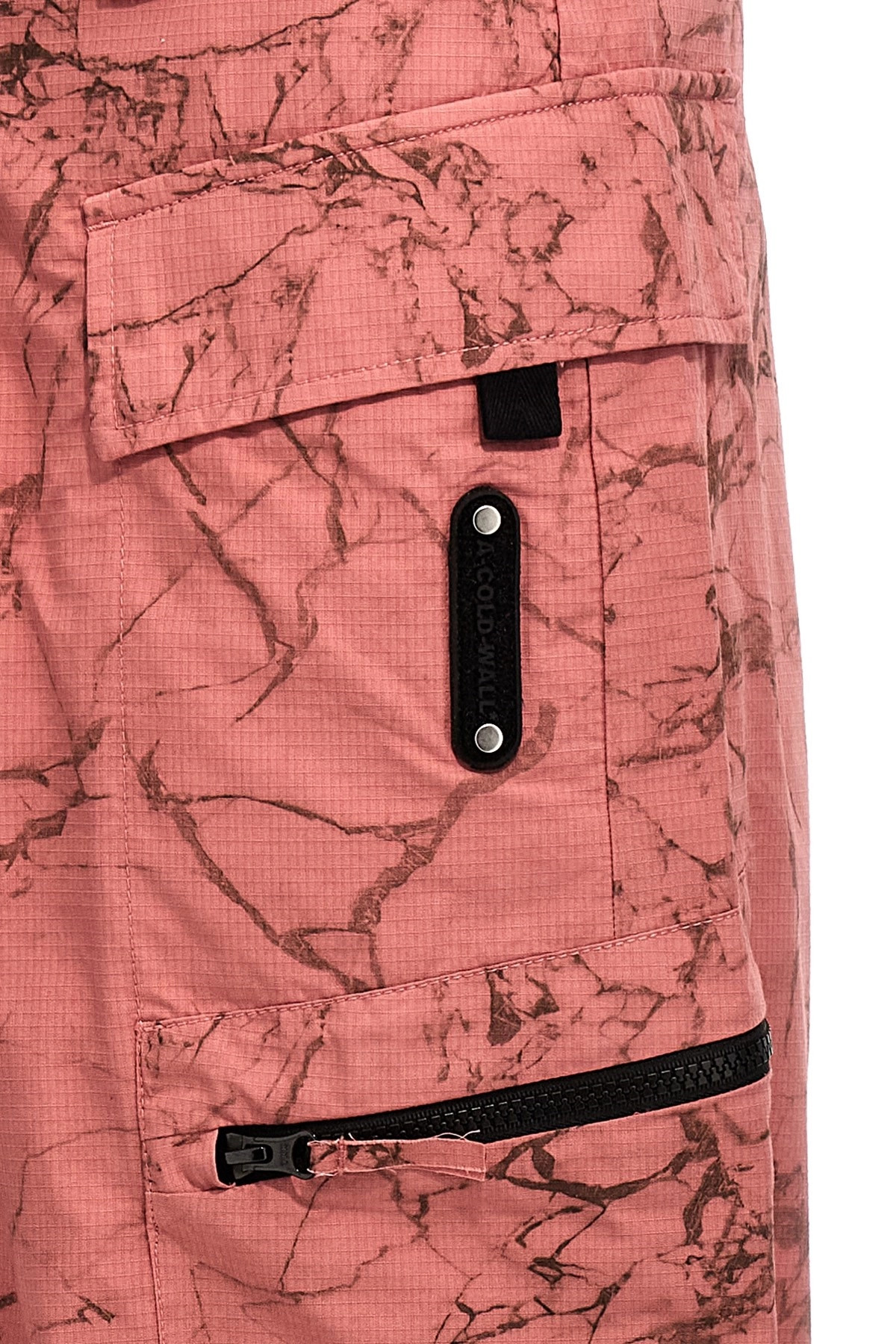'Crimson Overdye Static Zip' pants - 6