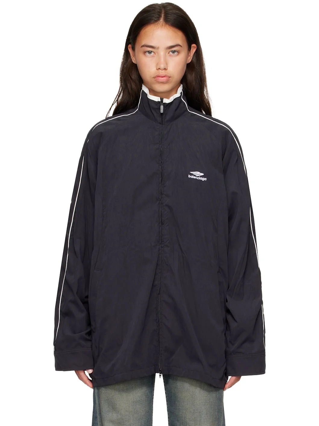 Black Fluid Peachy Track Jacket - 1
