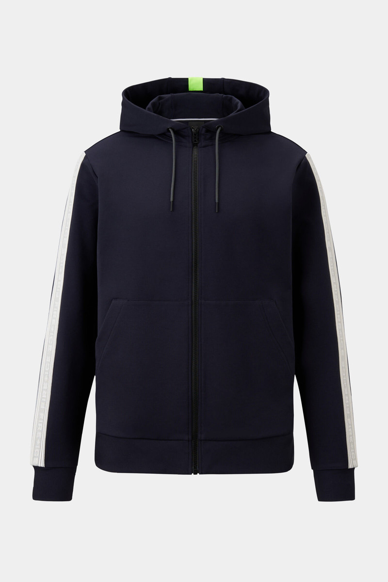 Uday jersey jacket in Navy blue 1