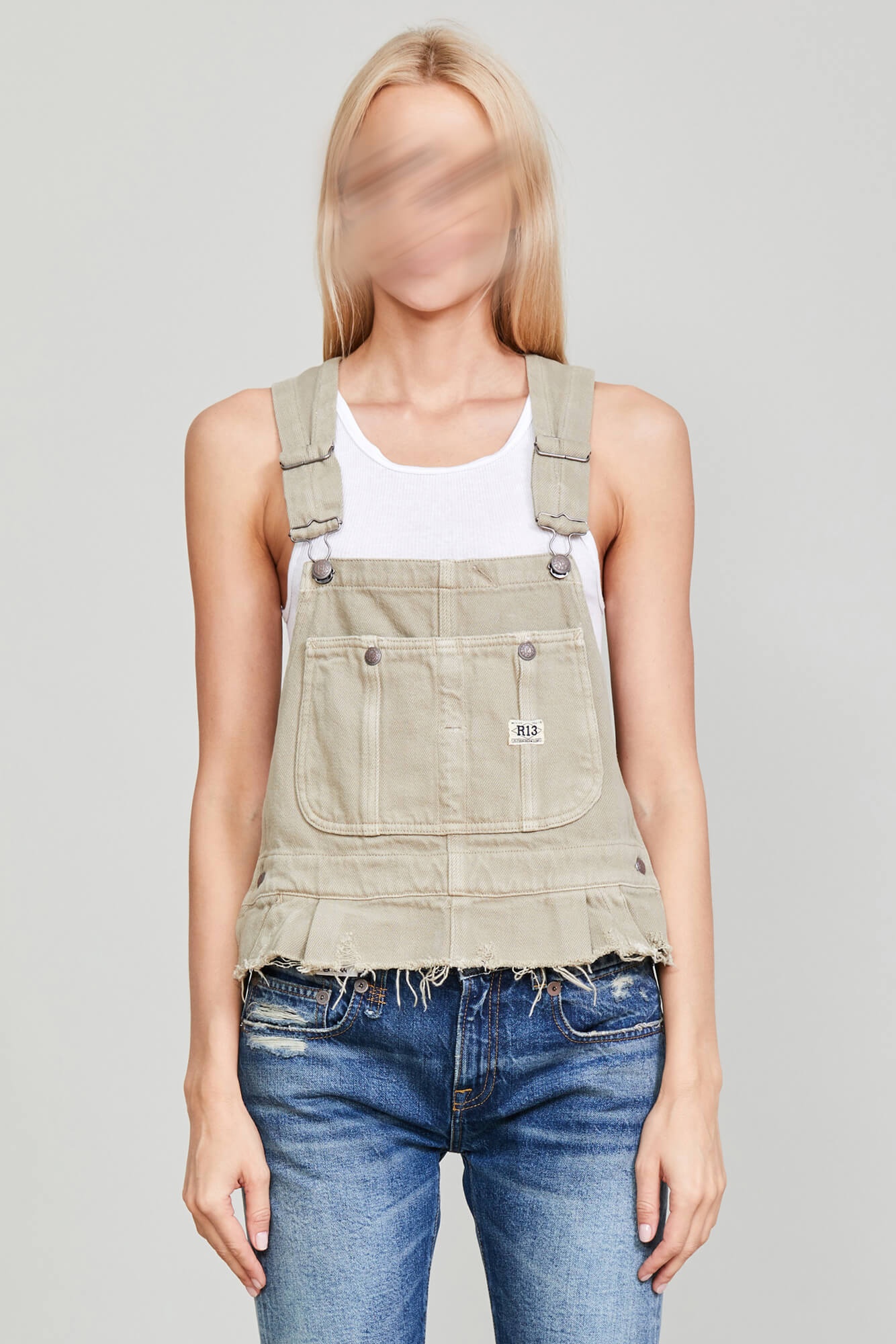 DAMON OVERALL BIB - KHAKI - 5