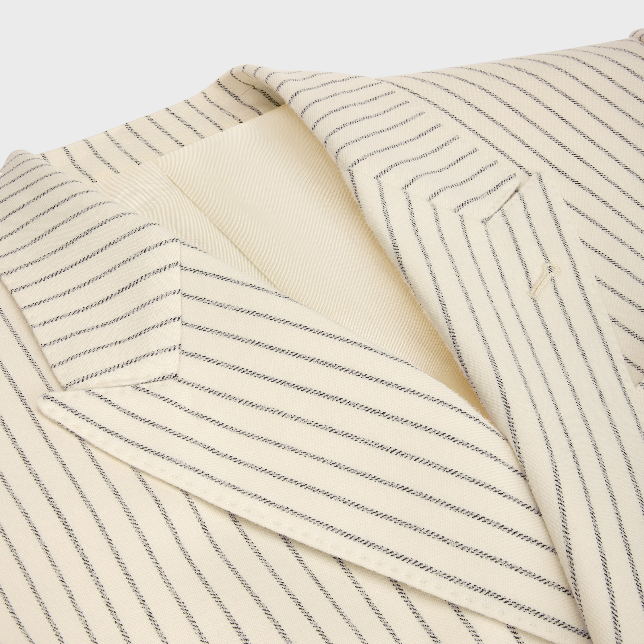camden jacket in striped wool gabardine - 3