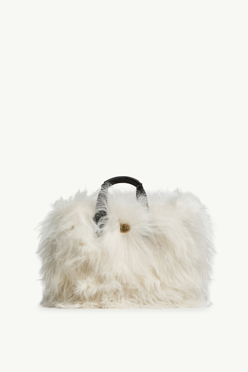 Micro Caradoc Shearling Tote Bag 1