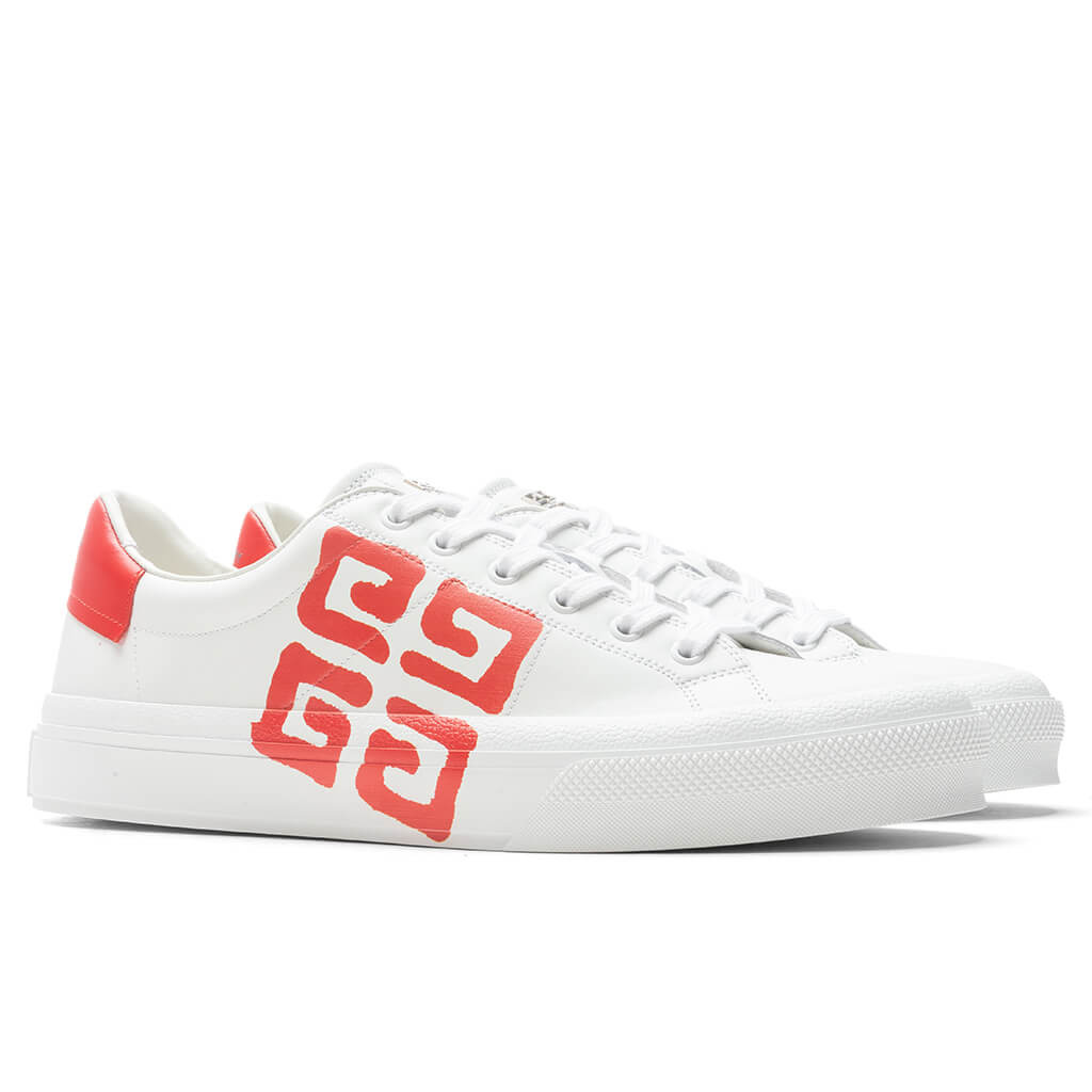 GIVENCHY CITY SPORT SNEAKERS - WHITE/RED - 2