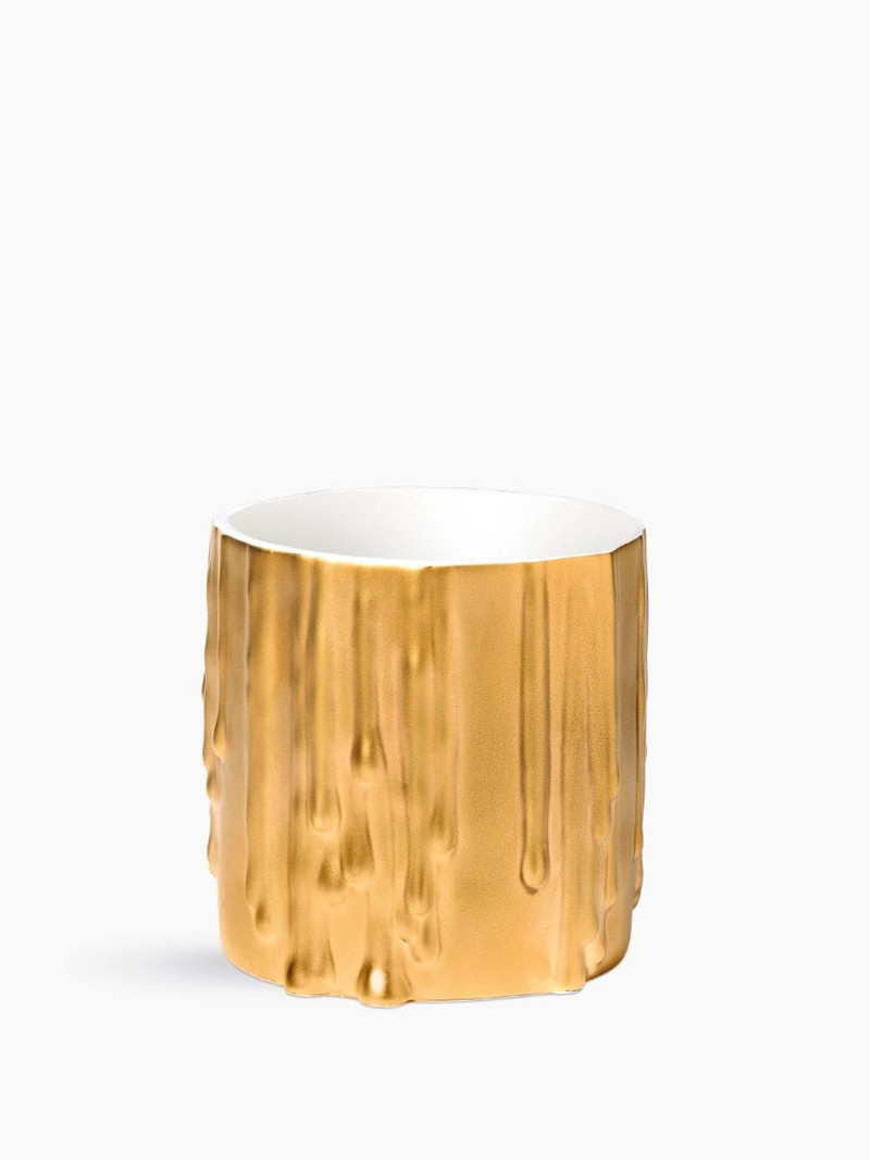 Gold Melted Wax Candle Holder - For classic candle 3