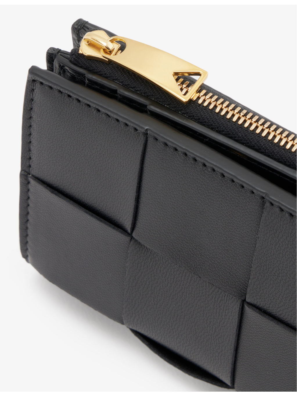 Intrecciato brand-debossed leather wallet - 2