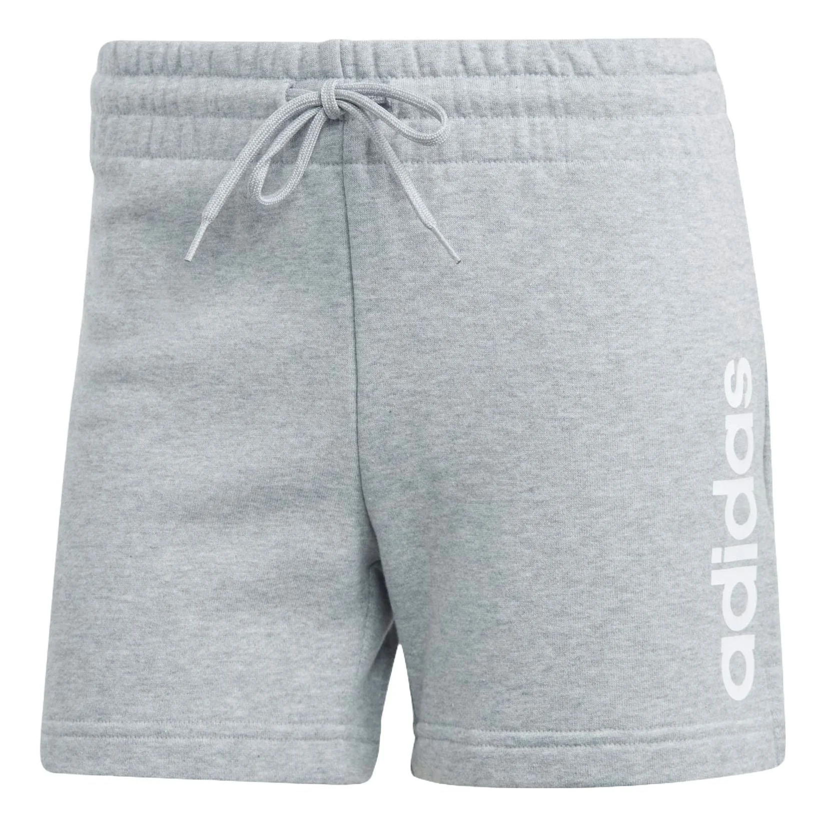 (WMNS) adidas Essentials Linear French Terry Shorts Asia Sizing 'Grey White' IC4443 - 1