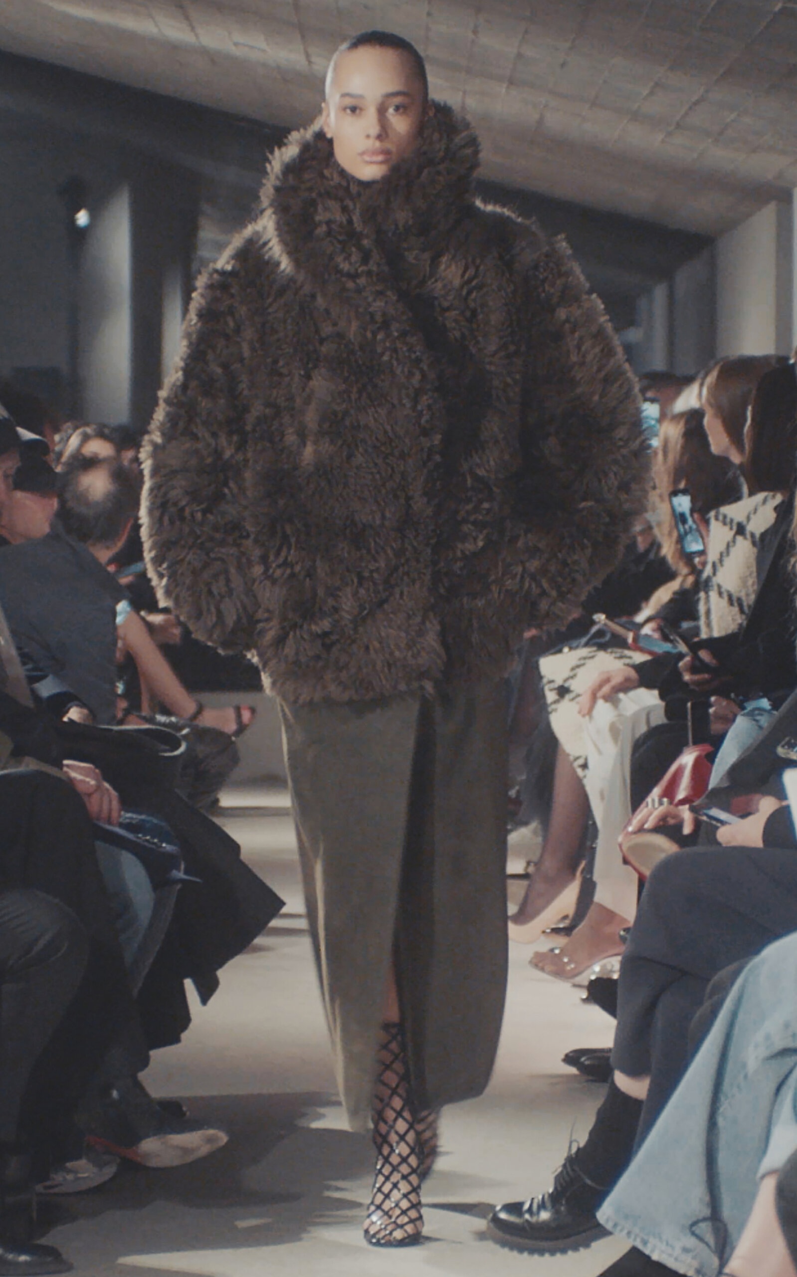 Shearling Suede Coat olive - 5