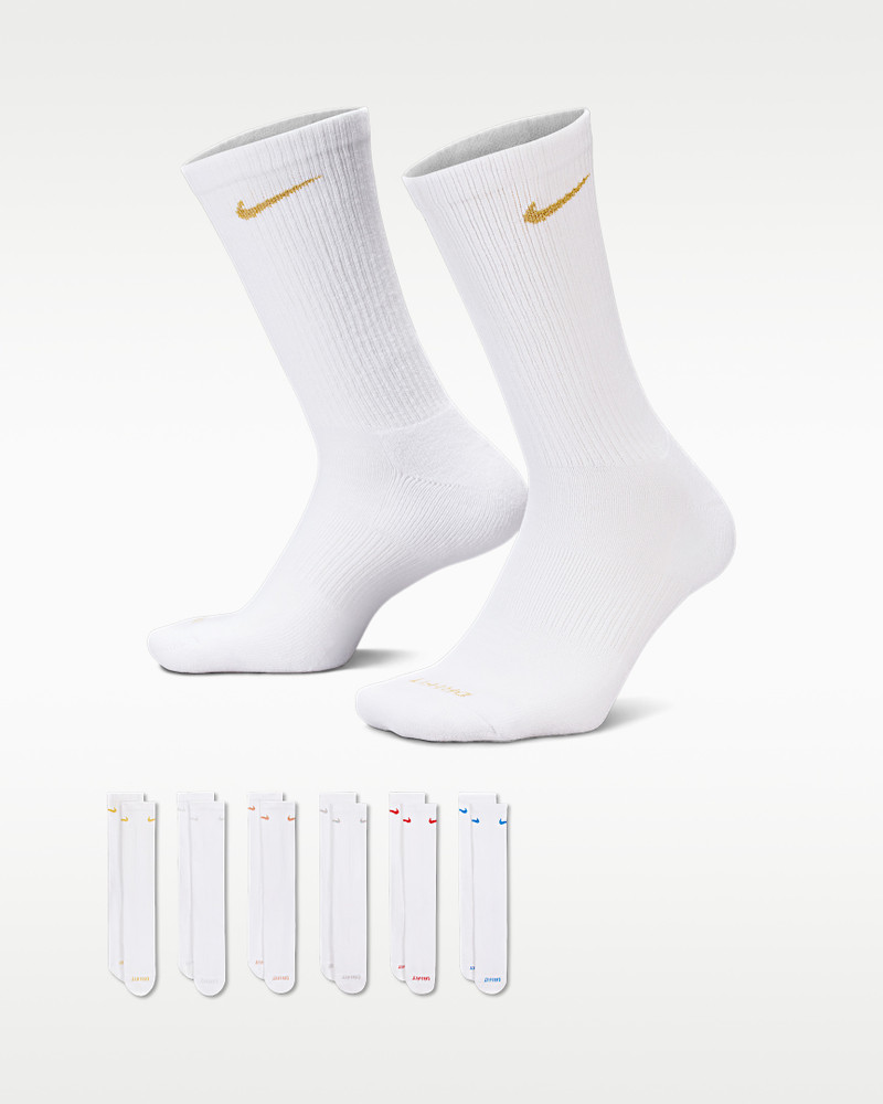 Nike Everyday Plus Cushioned Training Crew Socks (6 Pairs) 1
