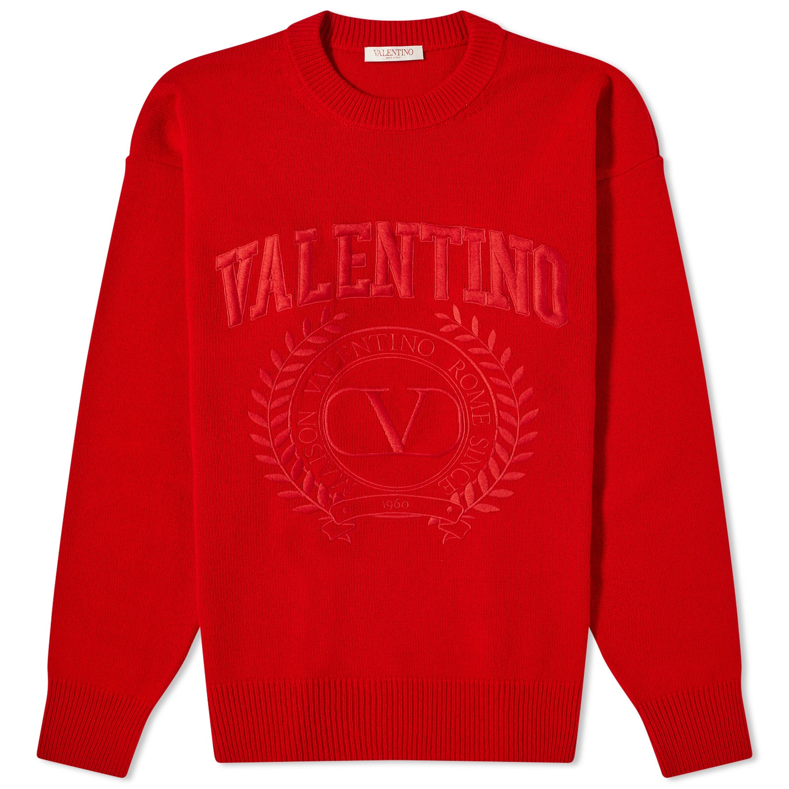 Valentino Crest Crew Sweater - 1