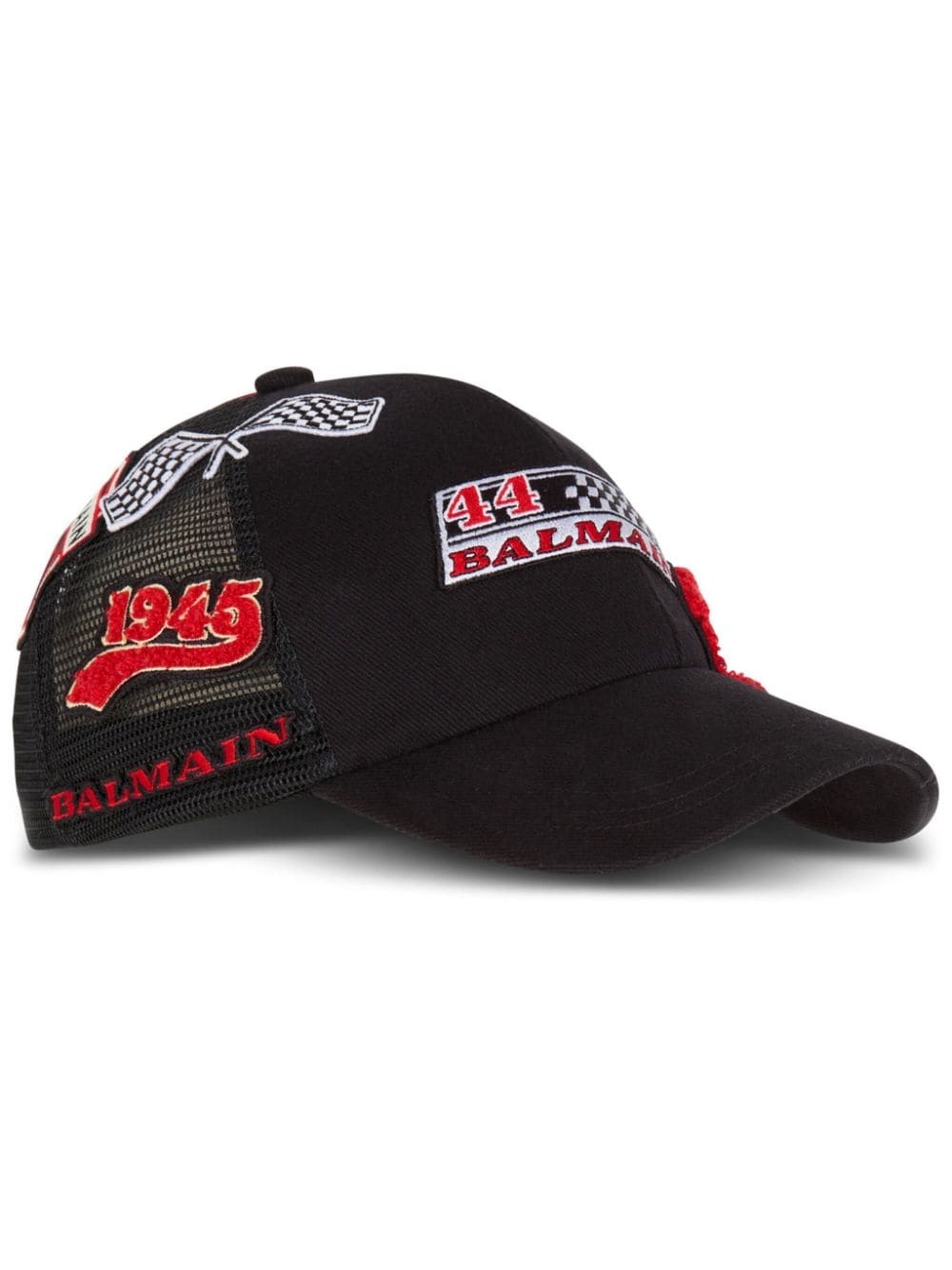 logo-appliquÃ© racing cotton cap - 1