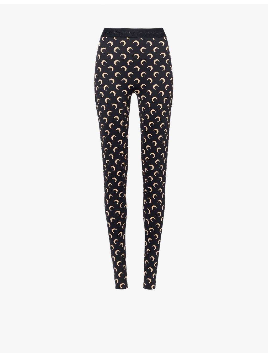 Moon-print stirrup-cuff recycled stretch-jersey leggings - 1