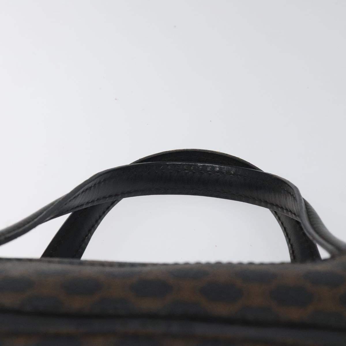 CELINE Macadam Canvas Hand Bag Pvc Leather Black - 8