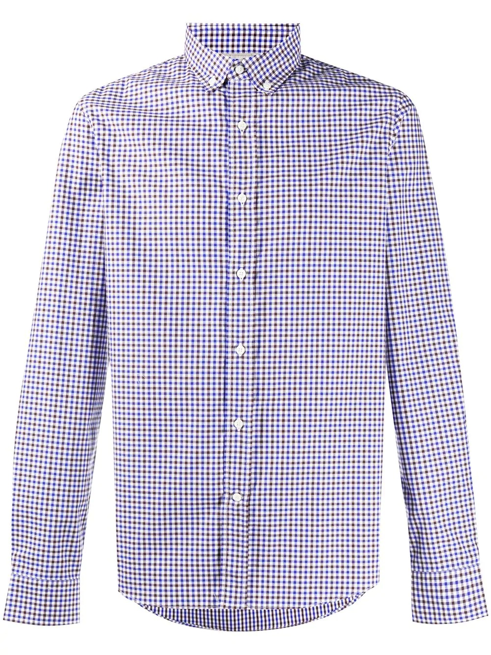 gingham pattern shirt - 1