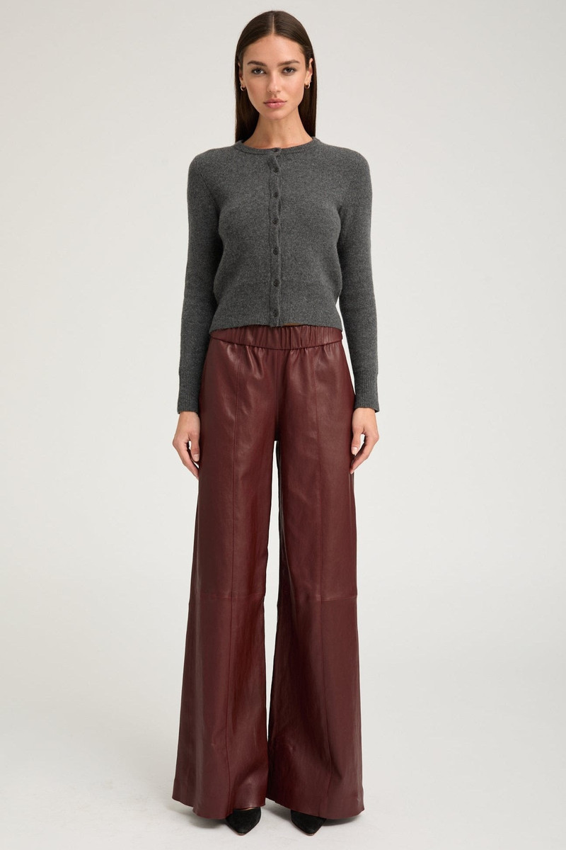 SPRWMN CHARCOAL CASHMERE BABY CARDIGAN outlook