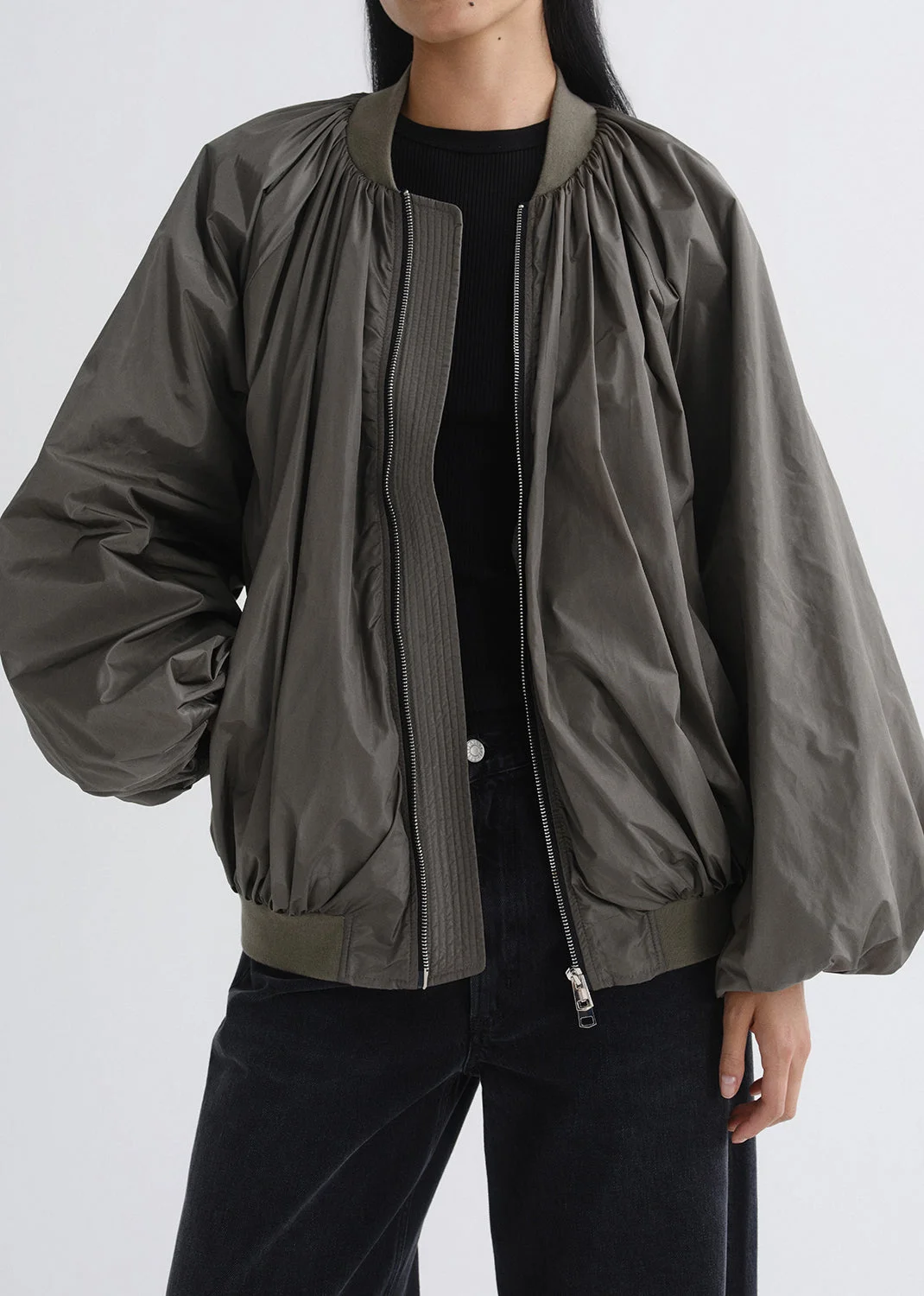 RAFFI BOMBER JACKET IN FERN - 1