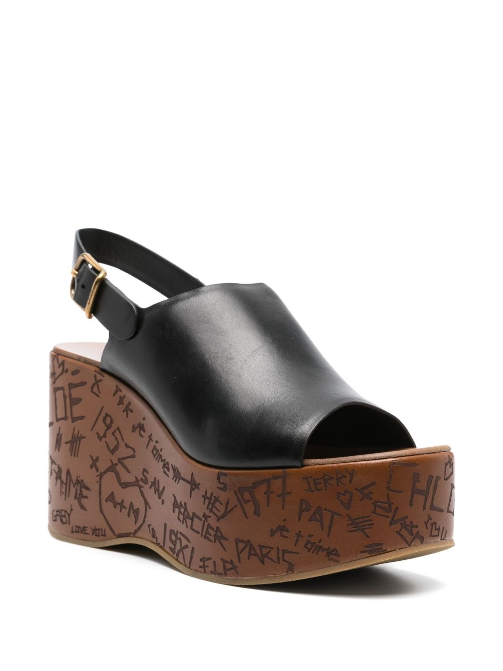 80mm Maxime wedge sandals - 2