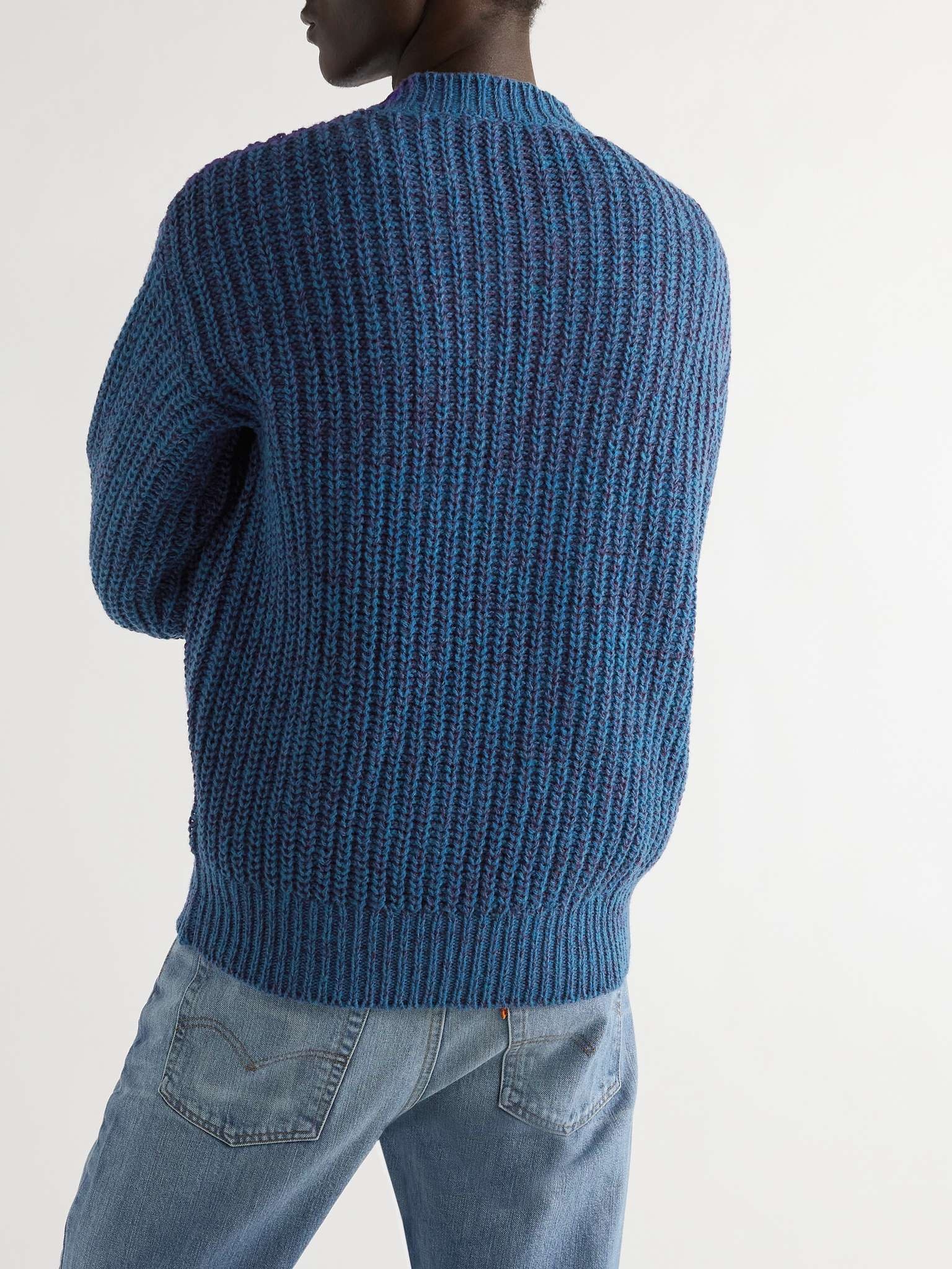 Ombré Ribbed Wool Sweater - 4