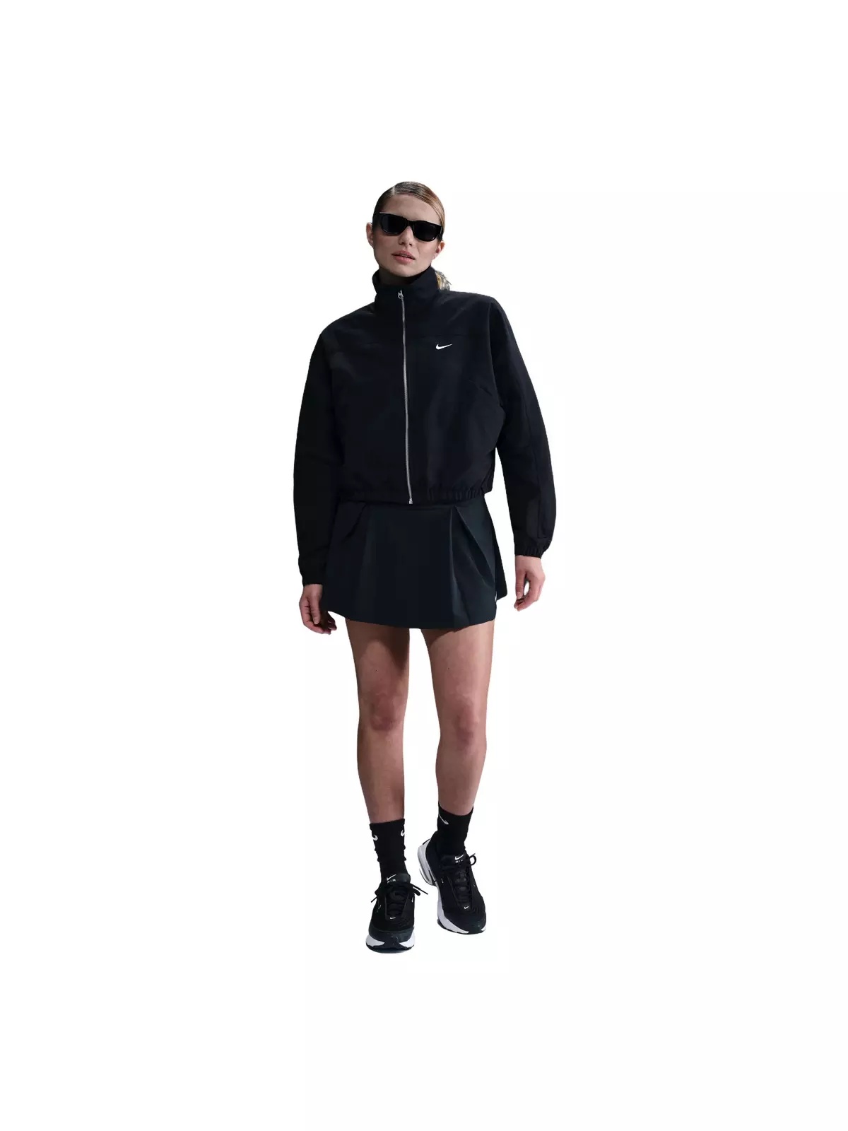 Women's Sportswear Everything Wovens Oversized Repel UV Protection Jacket - Black - 4