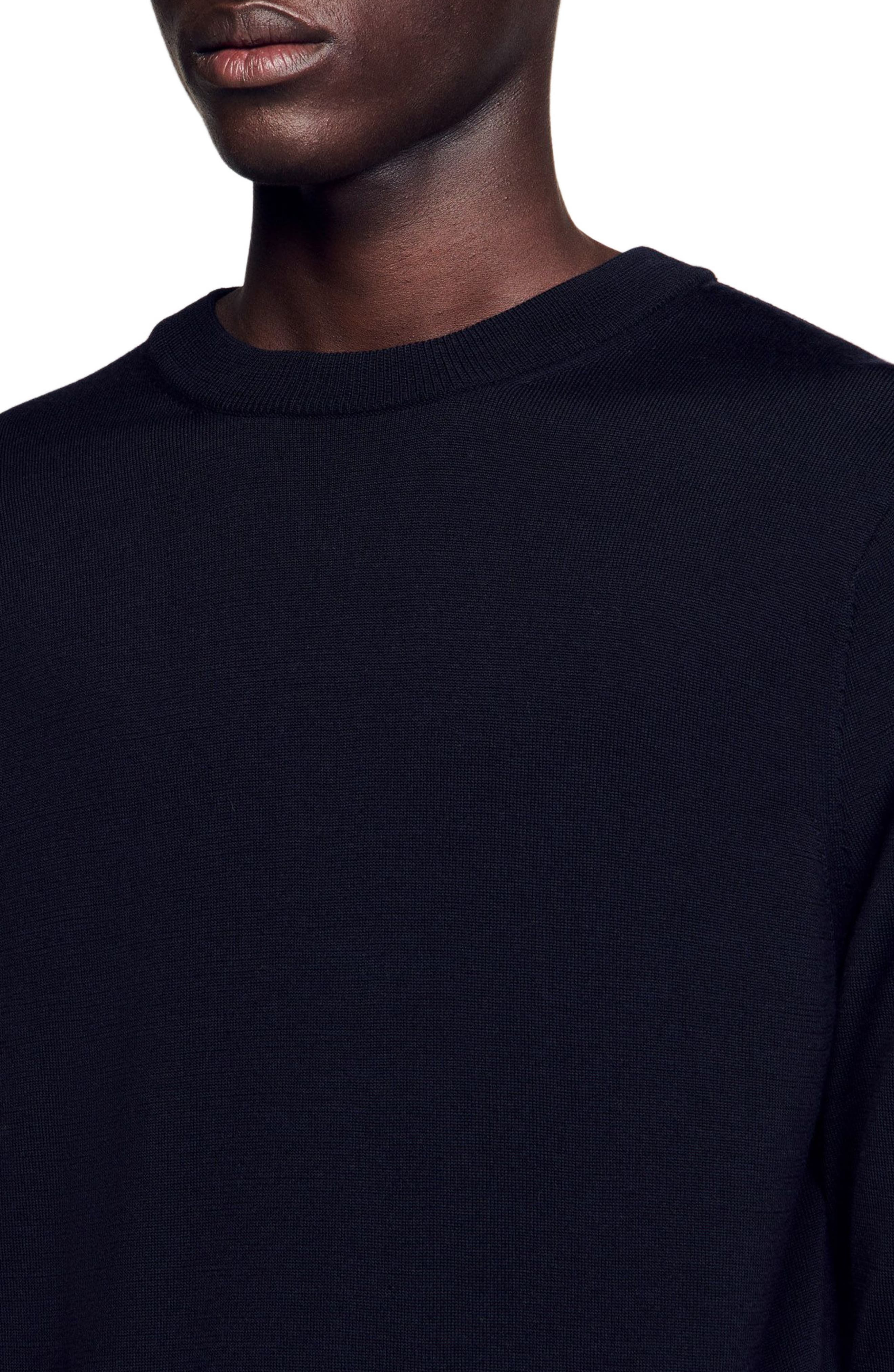 SANDRO Wool sweater in Navy Blue at Nordstrom - 4