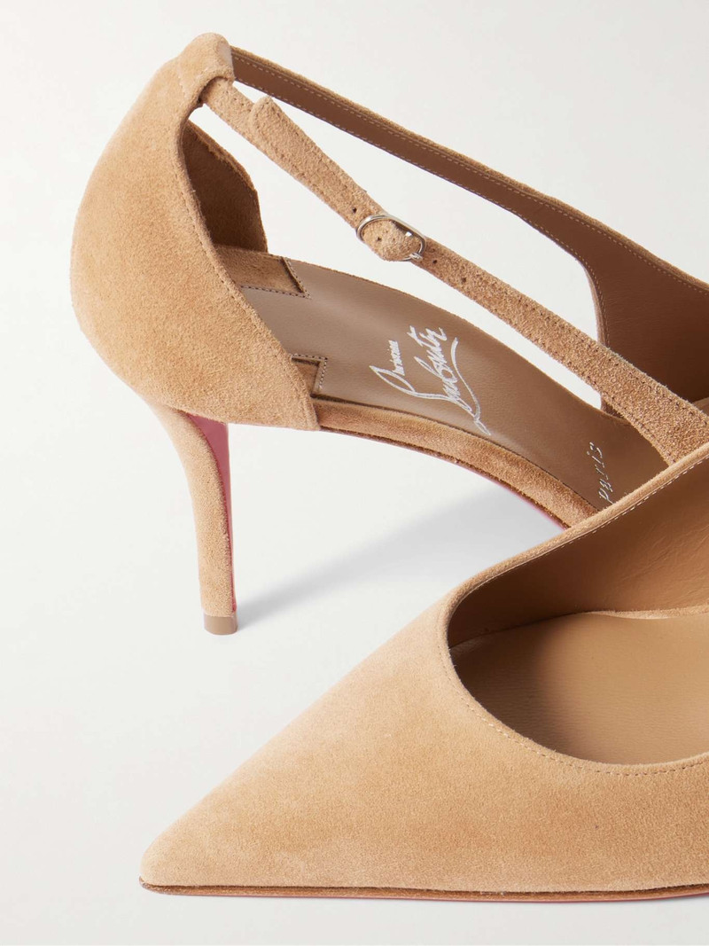 Apostrophatoric 80 cutout suede pumps 4
