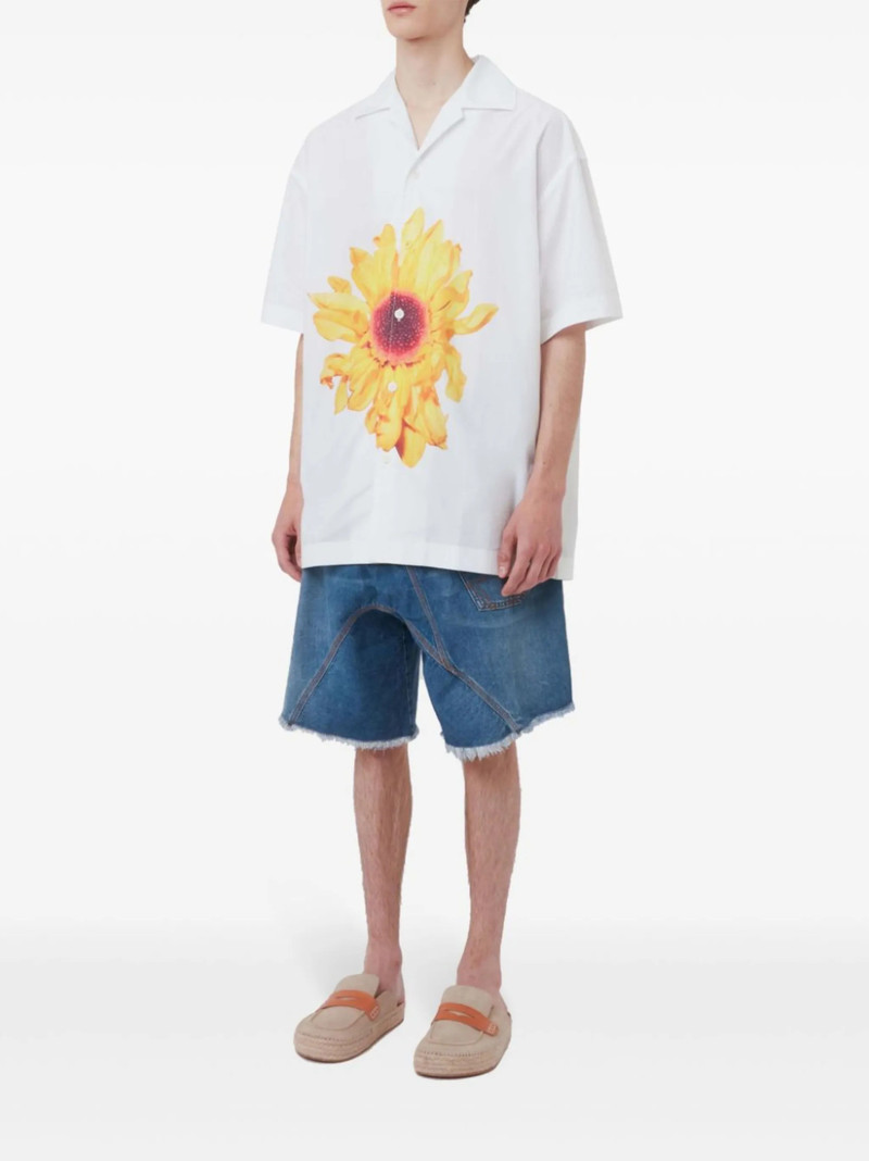 JW Anderson floral-print cotton shirt outlook