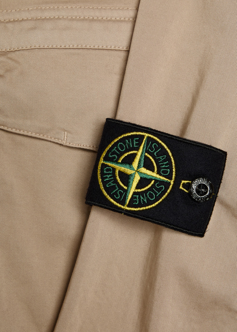 Stone Island Logo-appliquéd Stretch-cotton Overshirt 5