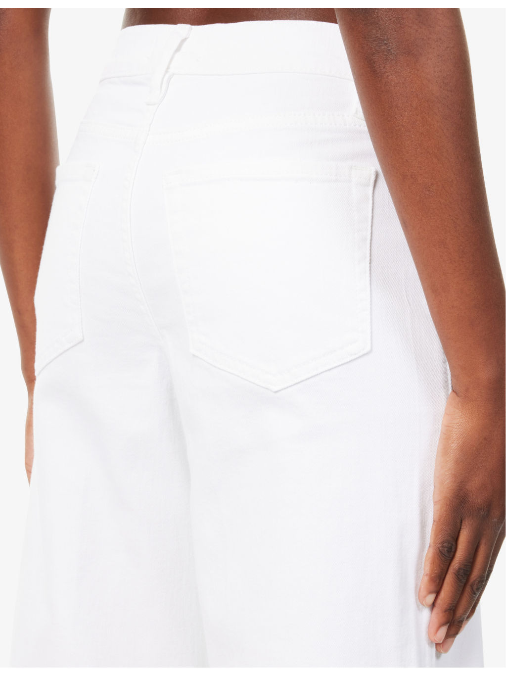 Le Slim Palazzo wide-leg high-rise stretch-cotton jeans - 6