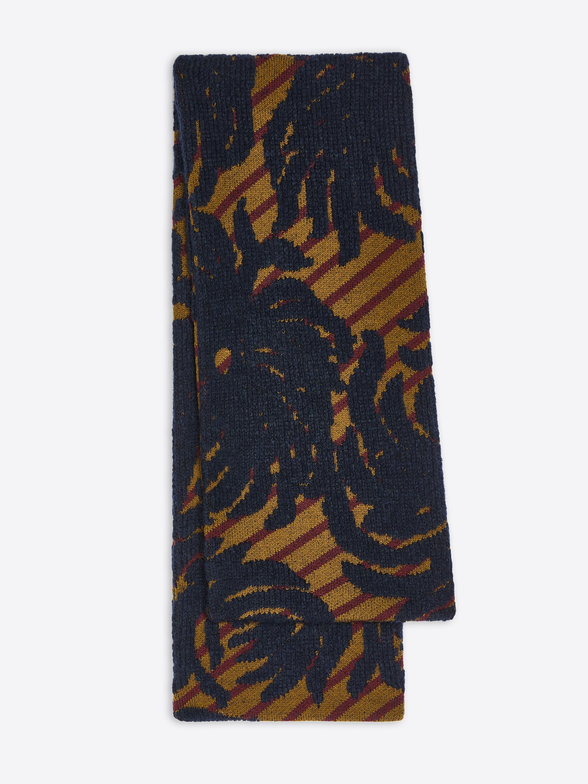 JACQUARD WOOL SCARF - 2