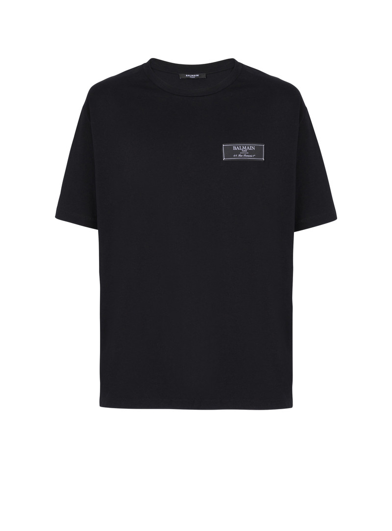 T-shirt with Pierre Balmain label - 1