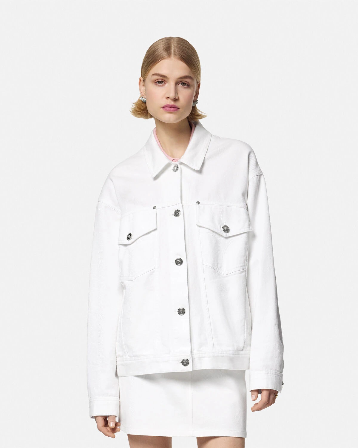 Barocco Sea Oversized Denim Jacket - 4