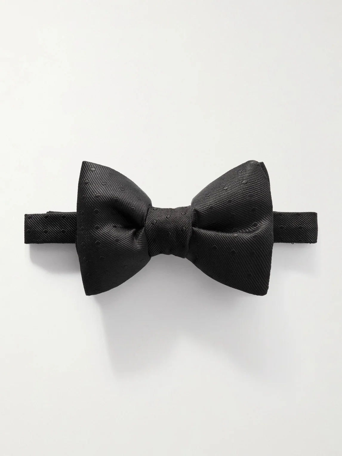 Pre-Tied Polka-Dot Silk-Twill Bow-Tie - 1