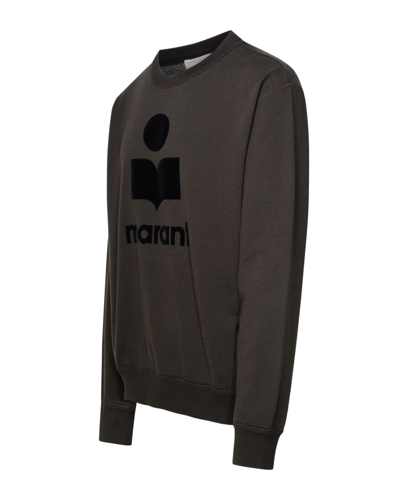 Black Cotton Blend Sweatshirt - 2