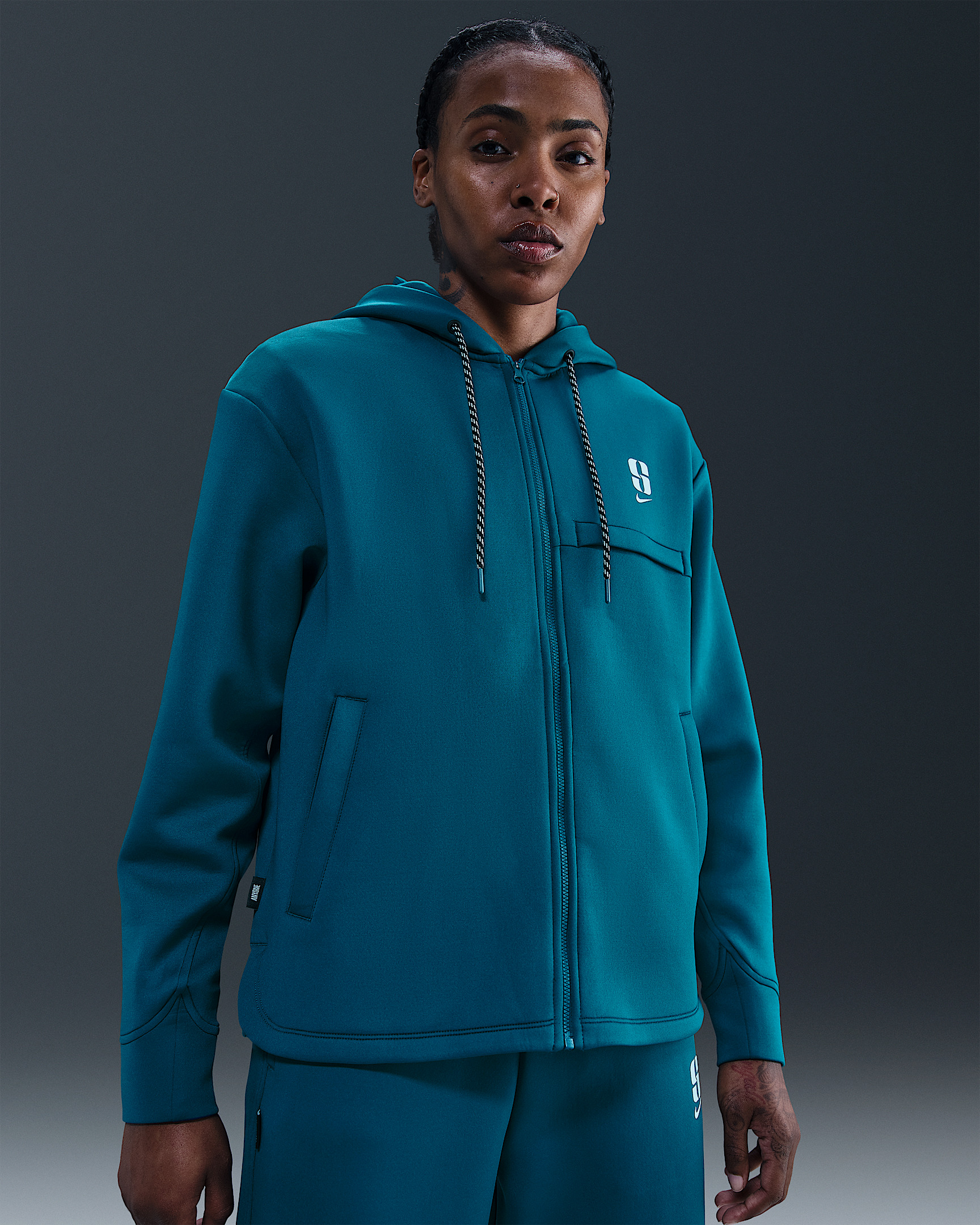 Sabrina Dri-FIT Loose Full-Zip Basketball Hoodie - 2
