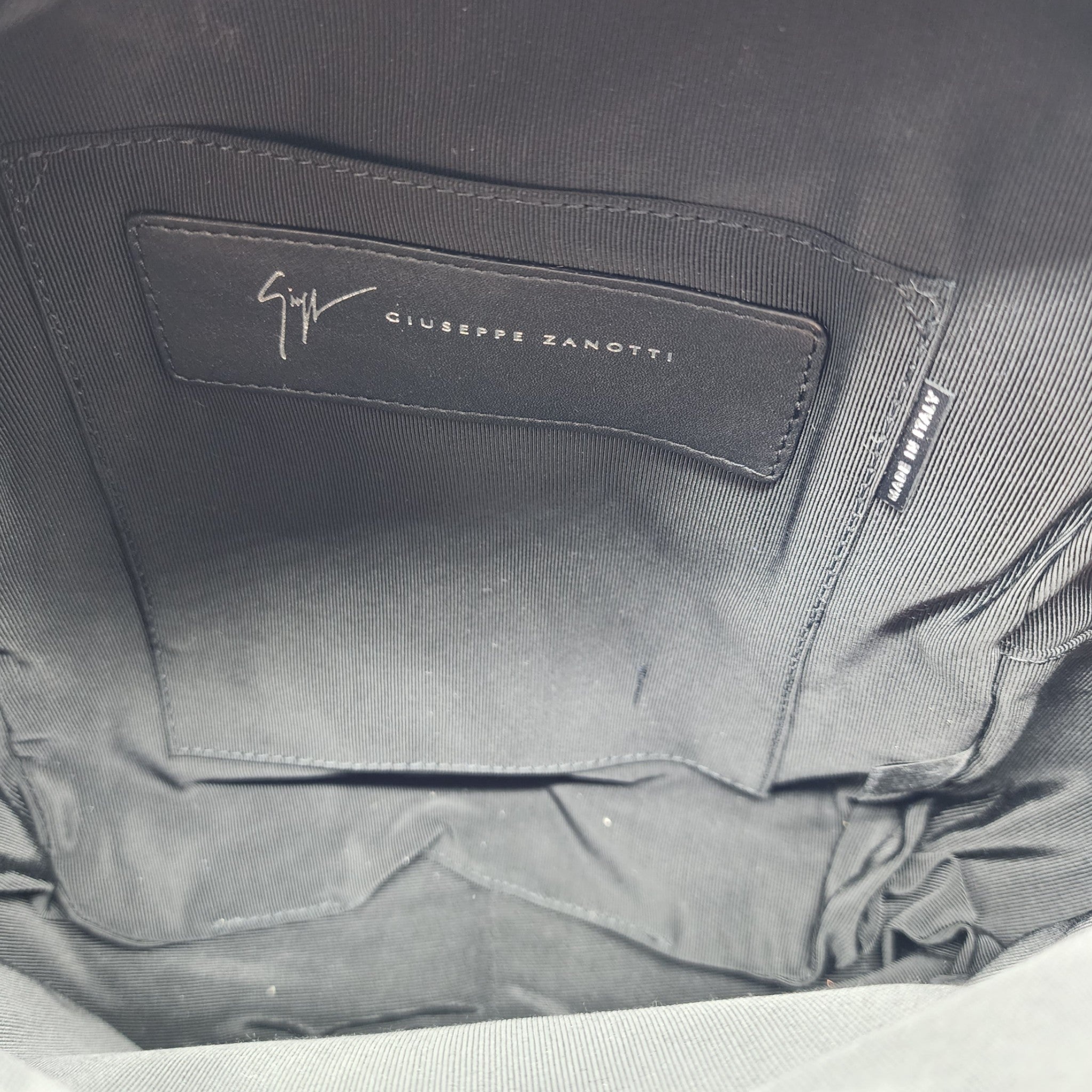 Giuseppe Zanotti Logo Backpack - Nylon, Leather, Suede - Blue - 5