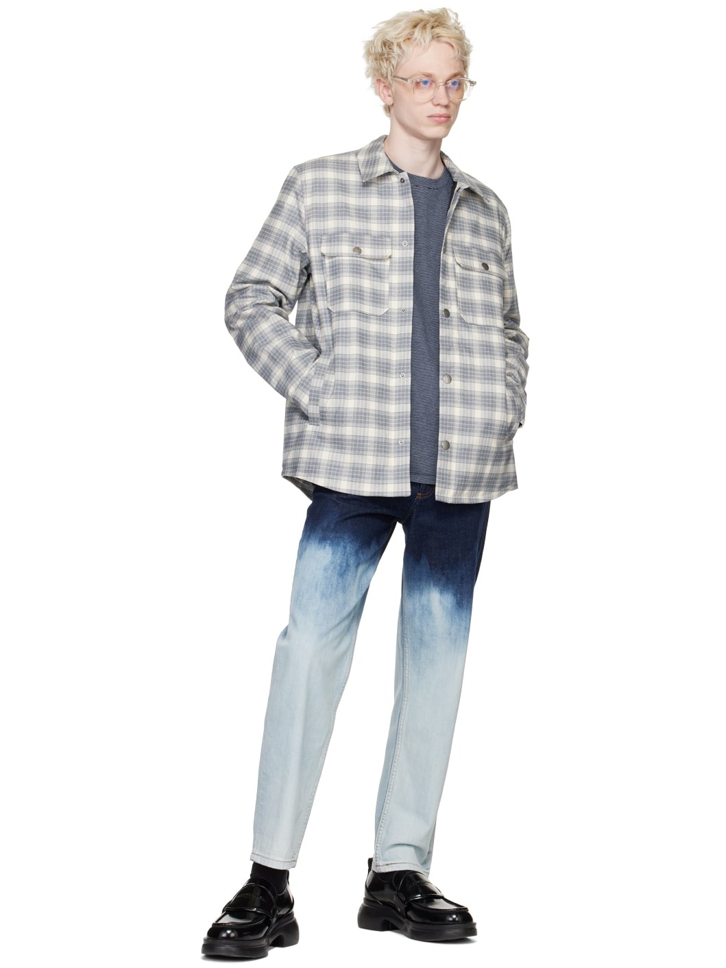 Off-White & Gray Alex Jacket - 4