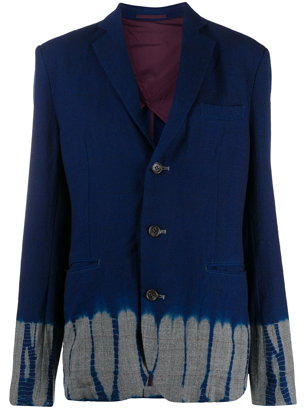 tie-dye wool jacket - 1