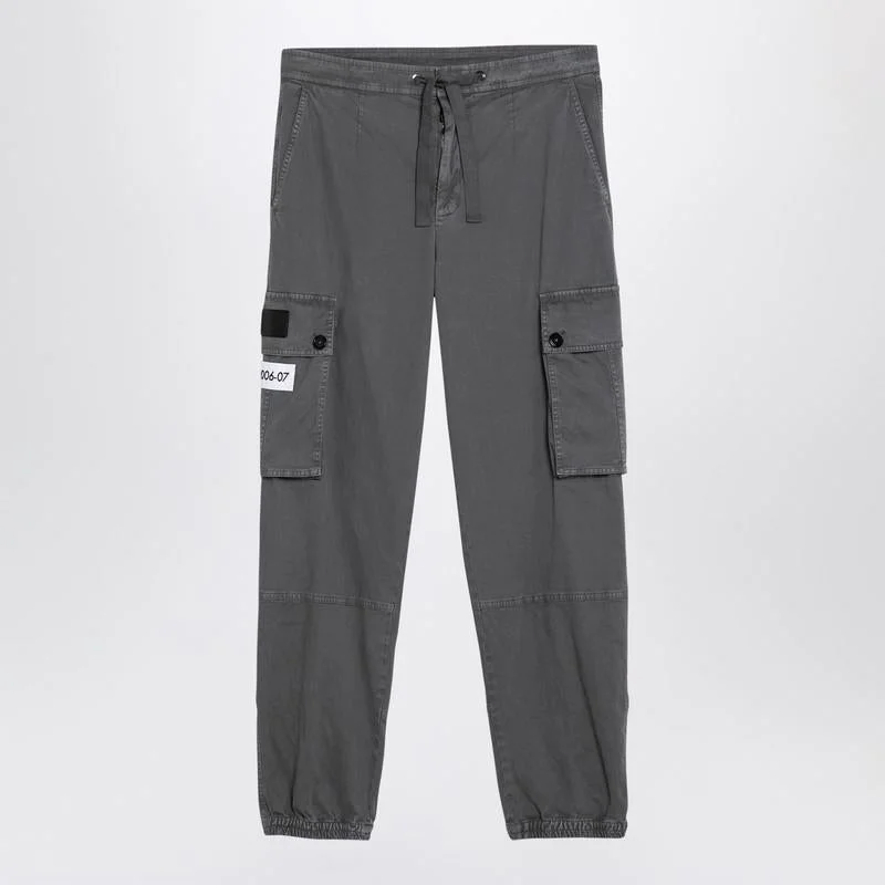 Dolce & Gabbana Dolce&Gabbana Light Grey Cargo Trousers - 1