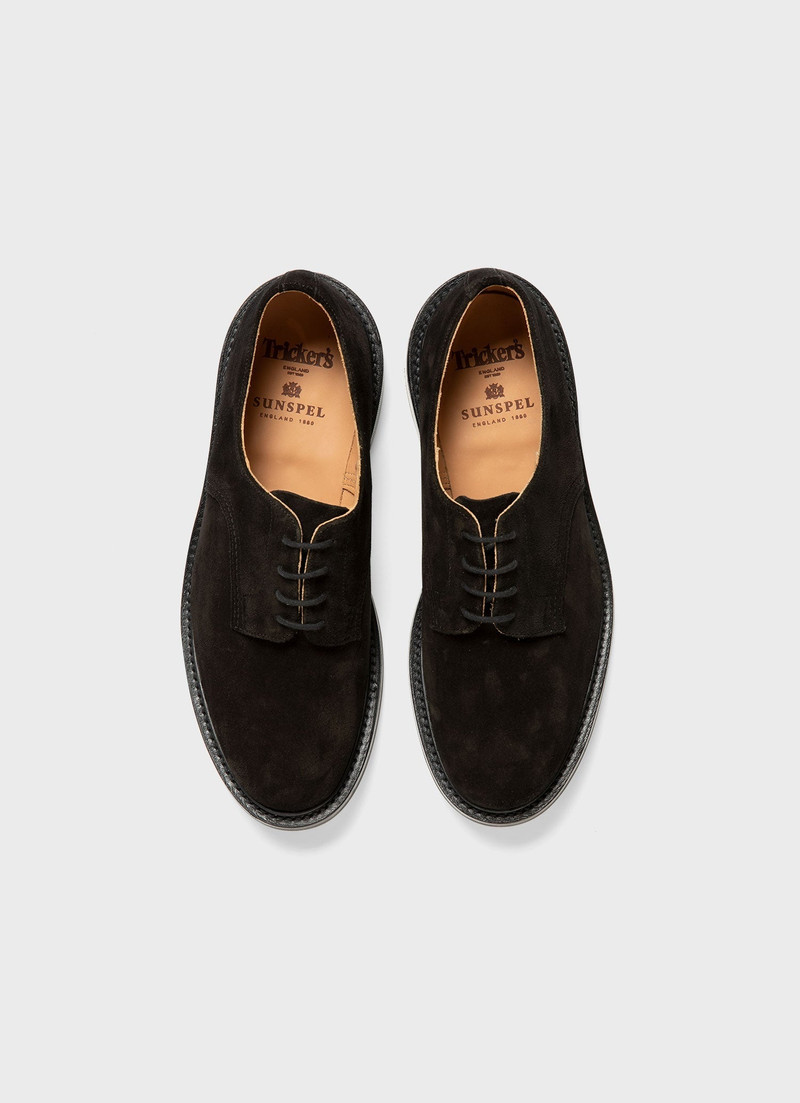 Sunspel and Trickers Suede Derby Shoe 4